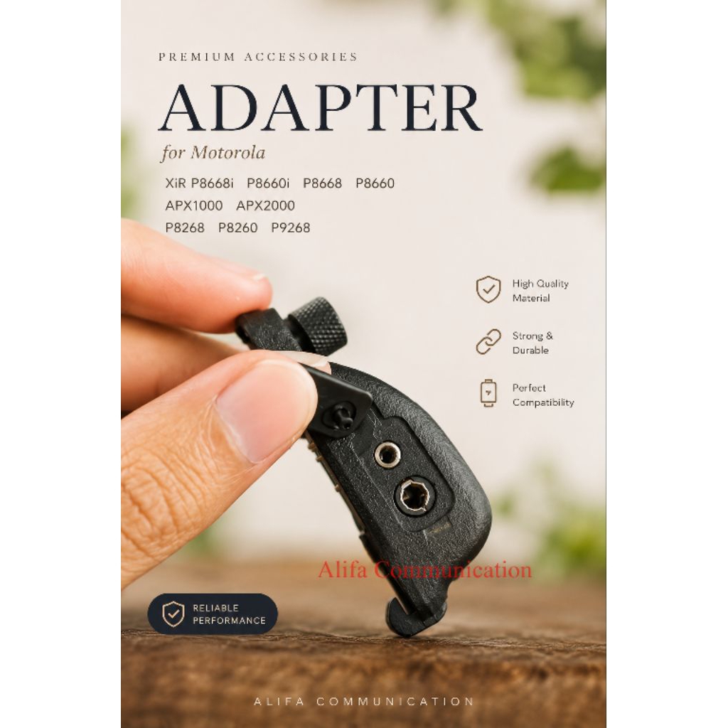Adapter untuk Motorola XiR P8668i P8660i P8668 P8268 P8260 P8660 P8268 P8260 P9268 ATS2500i APX1000