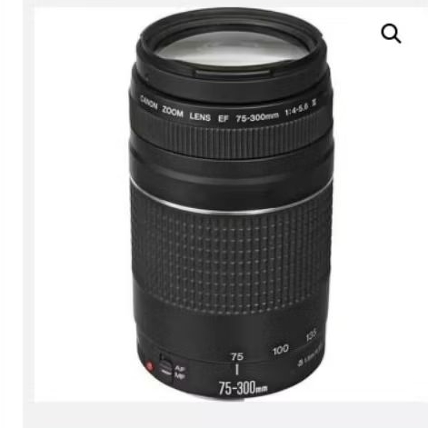 lensa tele canon 75-300 mm auto focus second