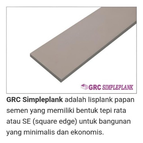 Simpleplank GRC motif Polos / Lisplang / Lisplank