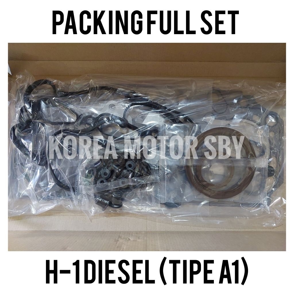 Packing Full Set Hyundai H-1 Diesel Tipe A1 Gasket Overhoul Gasket Full Set H-1 Mesin A1
