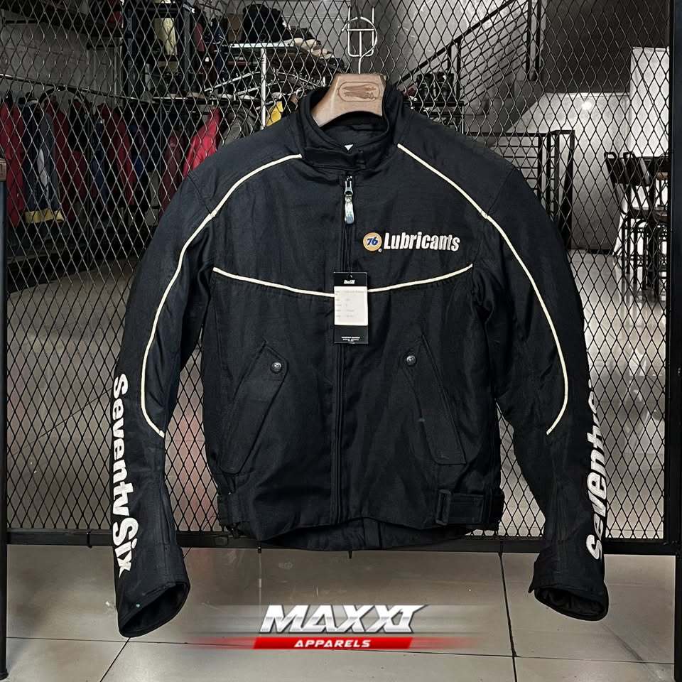 Jaket Motor Lubricant 76 | Black 76JA | BB (55kg-60kg) | Original Lubricant Jaket Windproof