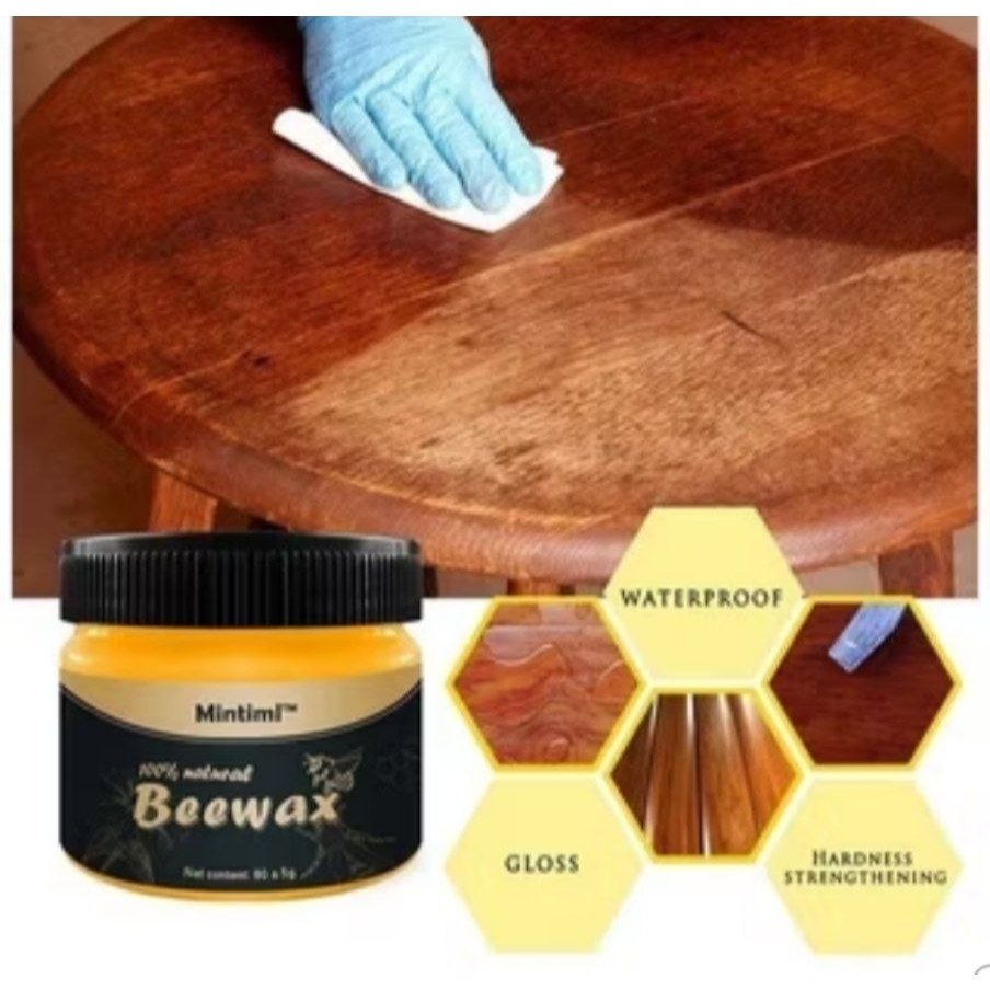 Beli 1 dapat 2 furniture Cream Beeswax pengkilap kayu