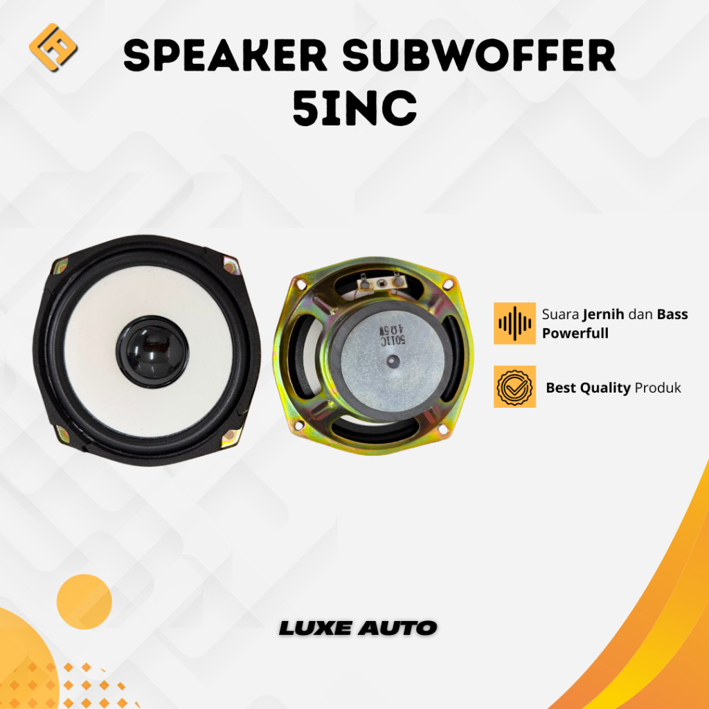 SPEAKER 5 INCH SUB WOFFER 3,2OHM SPEAKER FULL MUSIC BASS ORIGINAL
