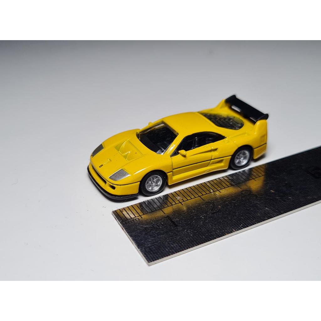 Kyosho 1/100 Ferrari F40 Competizione Kuning Diecast Miniatur Mobil Maket Arsitektur