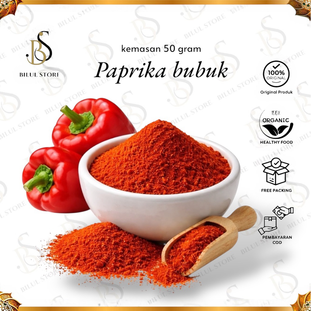 Paprika Bubuk Premium 50gr | Paprika Powder Original