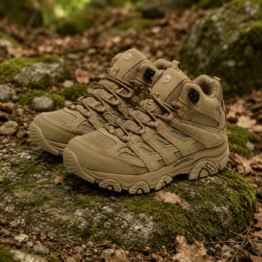 Sepatu Hiking Pria Merrell Tahan Air Sepatu Gunung Outdoor Tracking Pria Vibram Sole