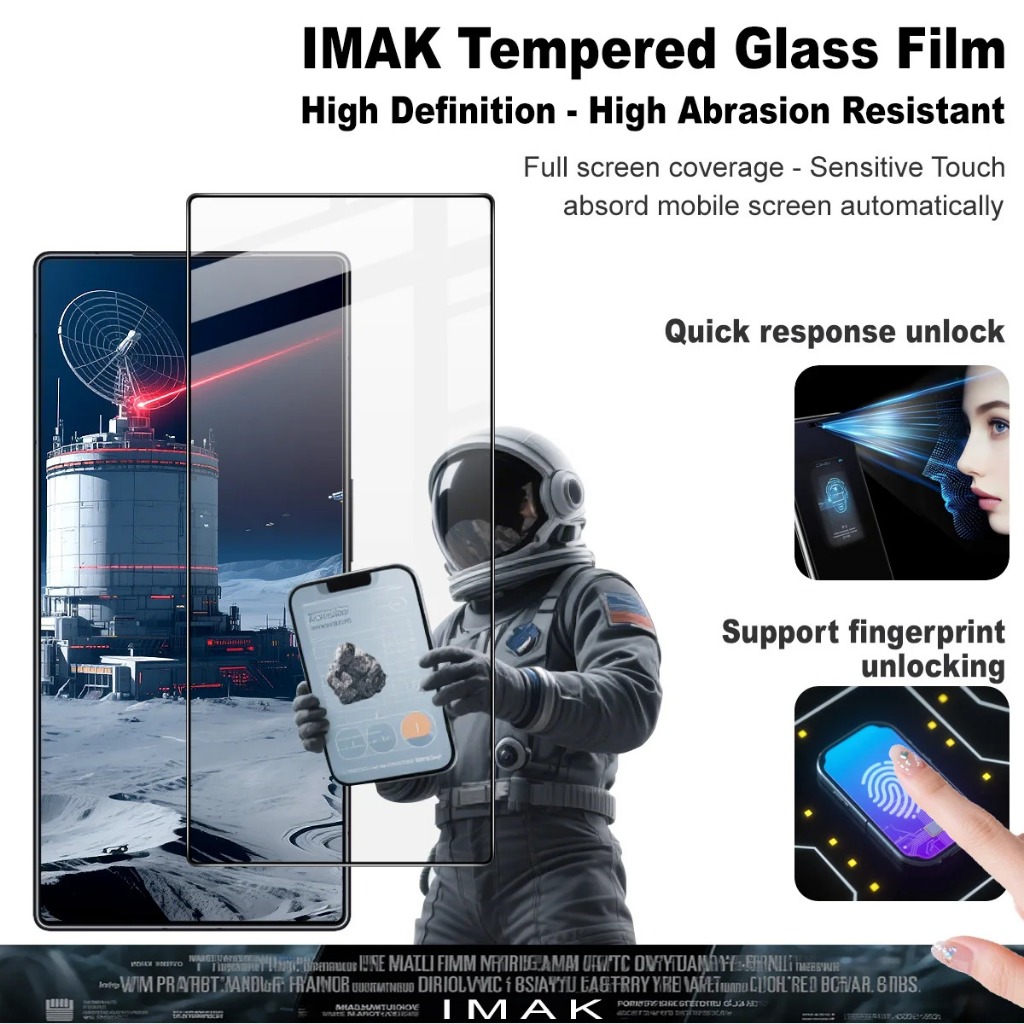 IMAK TEMPERED GLASS PRO+ FULL GLASS VIVO X60 / X70 FULL COVER