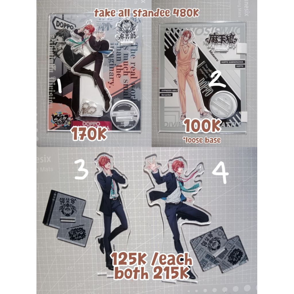 standee acrylic official doppo kannonzaka hifumi izanami anime hypnosis mic hypmic suipara sweet par