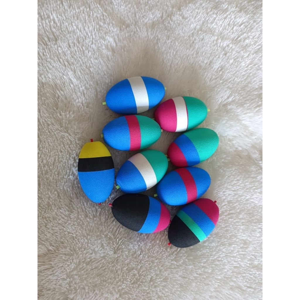 PELAMPUNG PANCING BUSA WARNA SEDOTAN DITENGAH (4 PCS) WARNA RANDOM