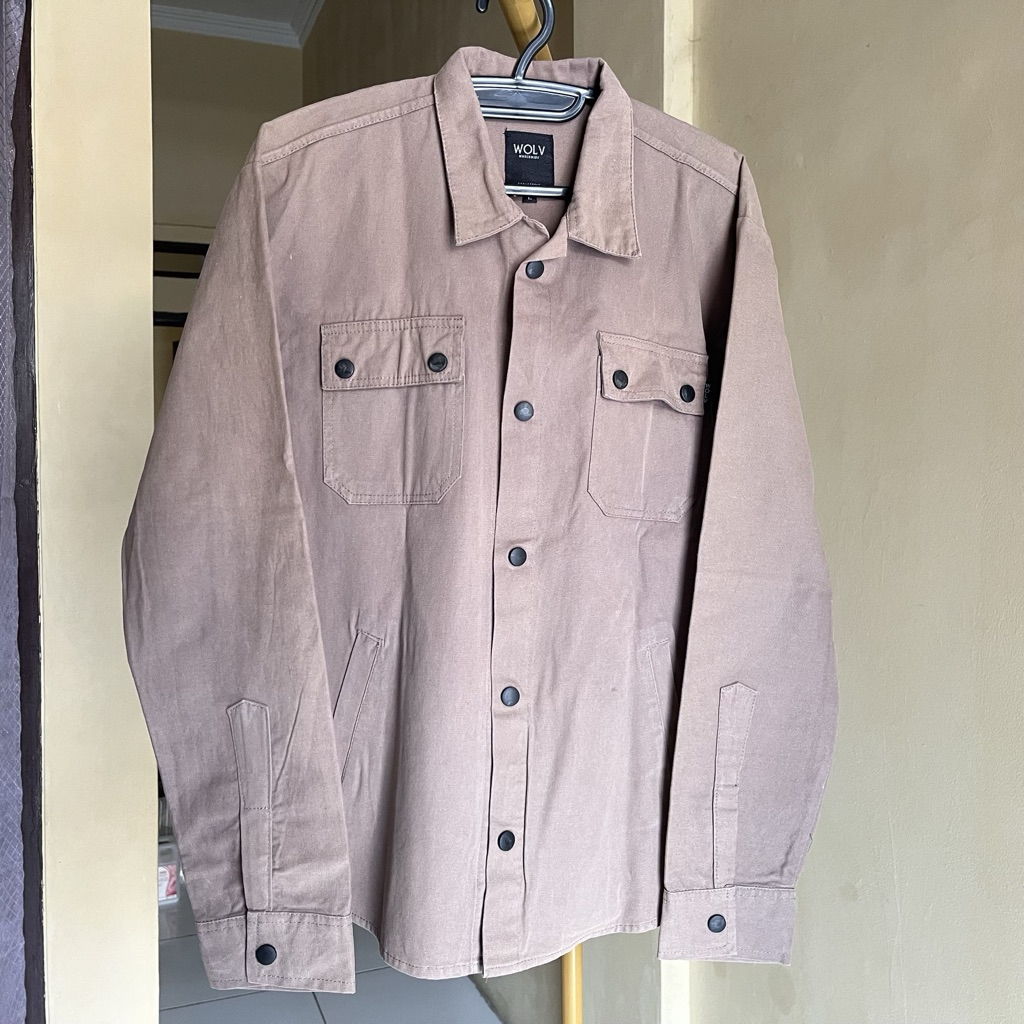[Preloved] WOLV Jacket Trucker Semi Parka Outer Pria Wanita