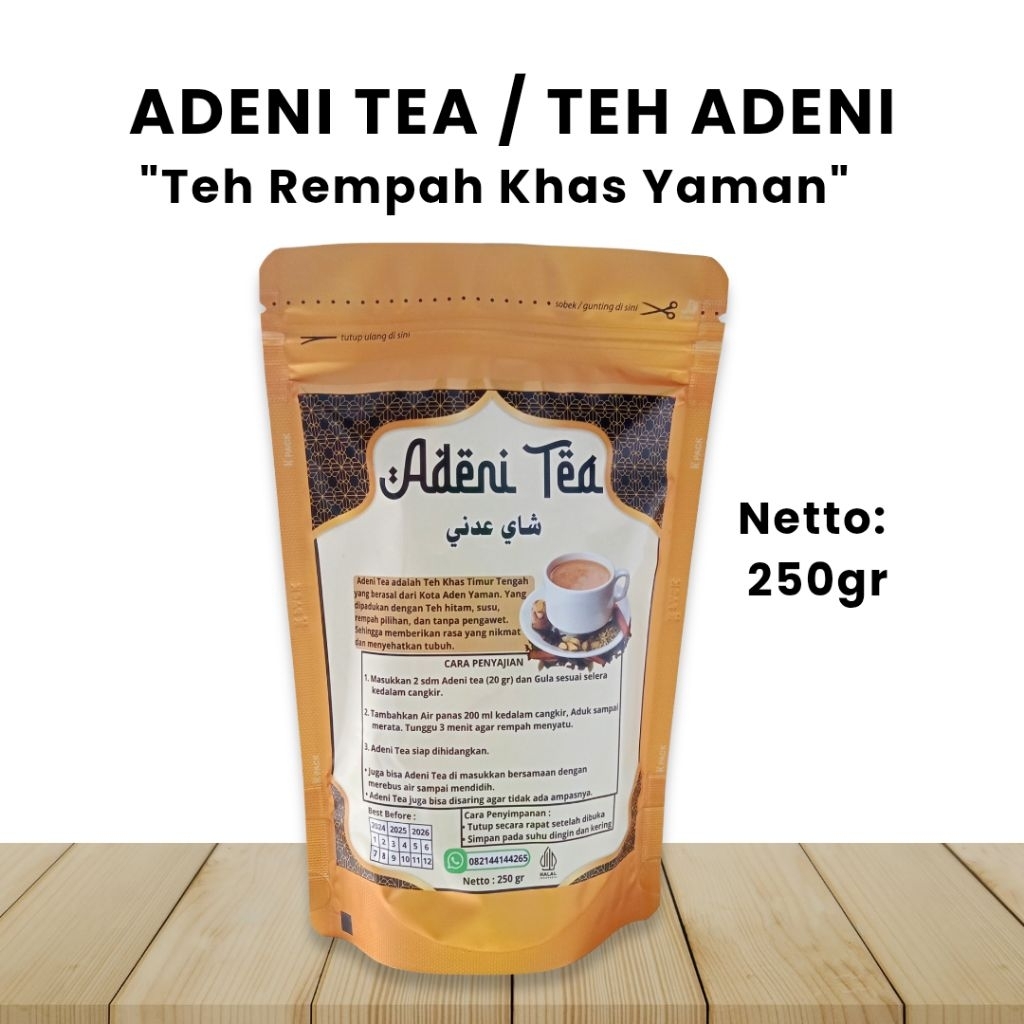 Teh Adeni Teh Susu Rempah Khas Yaman Adeni Tea 250gr