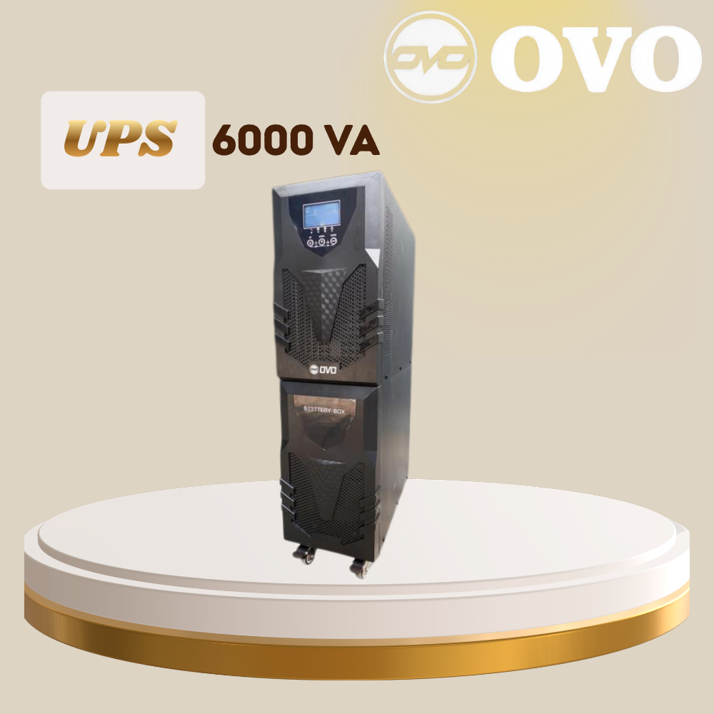OVO UPS 6000 VA with LCD Display | Baterai UPS