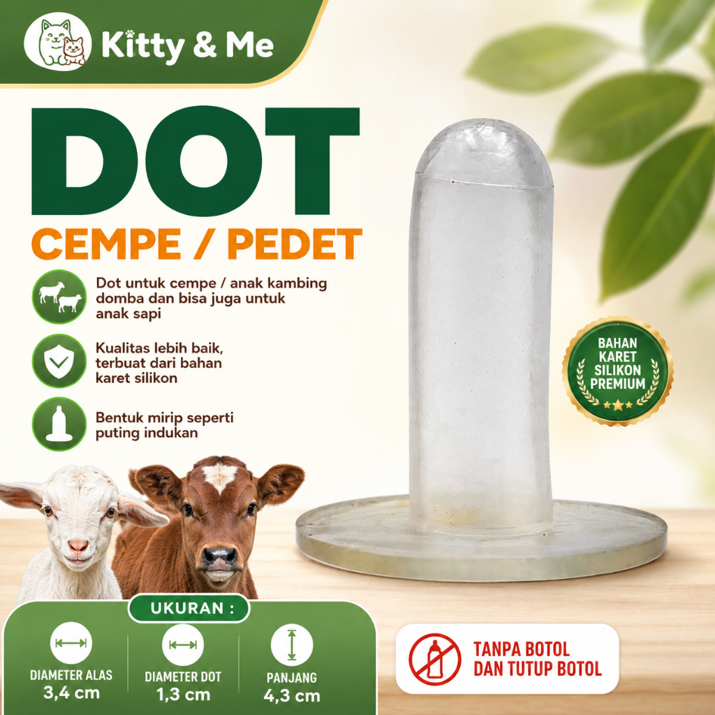 DOT CEMPE DOT PEDET - Dot Anak Kambing Domba Sapi - Dot Susu untuk Kambing Domba Sapi