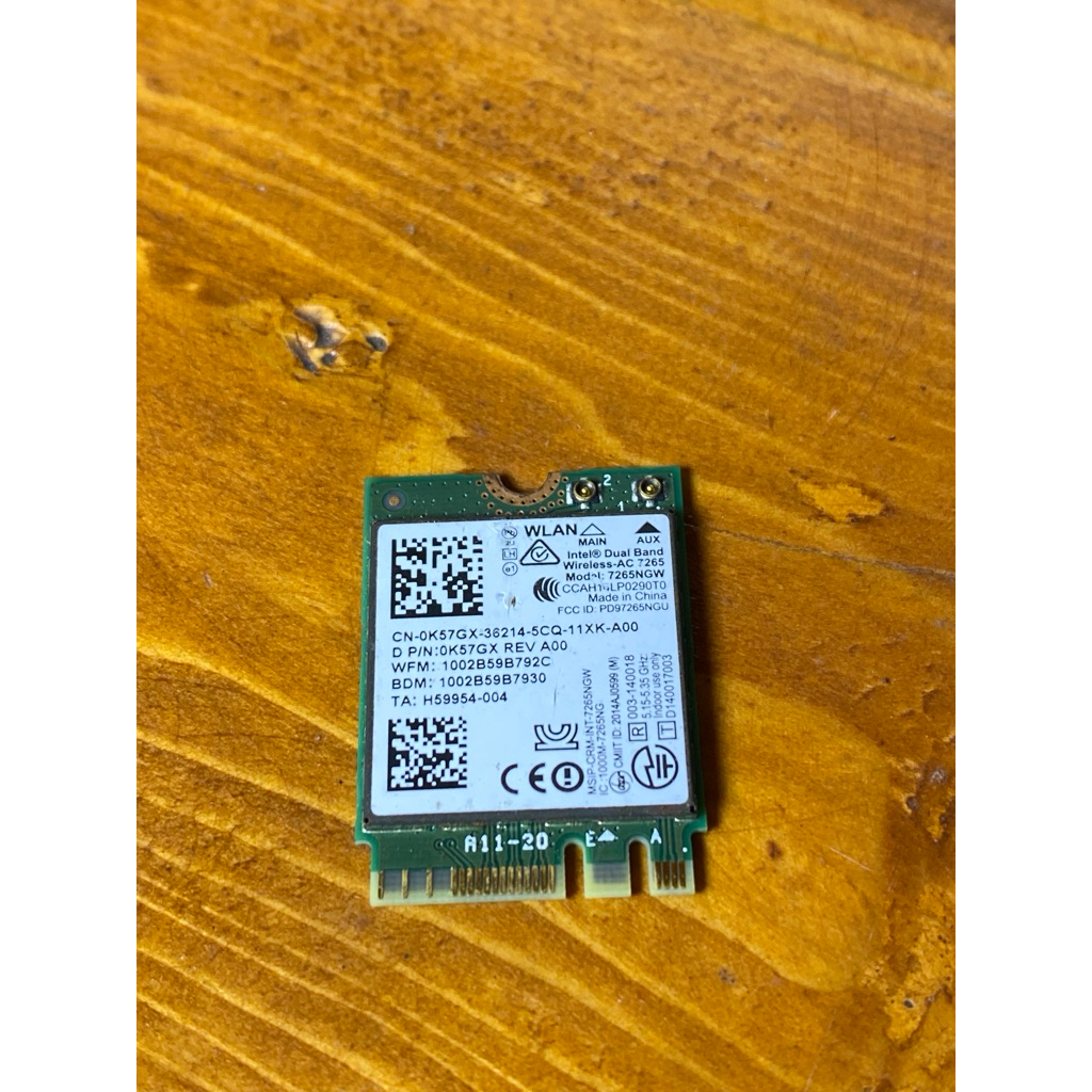 Wifi Card Dell Latitude E7250 Core i5