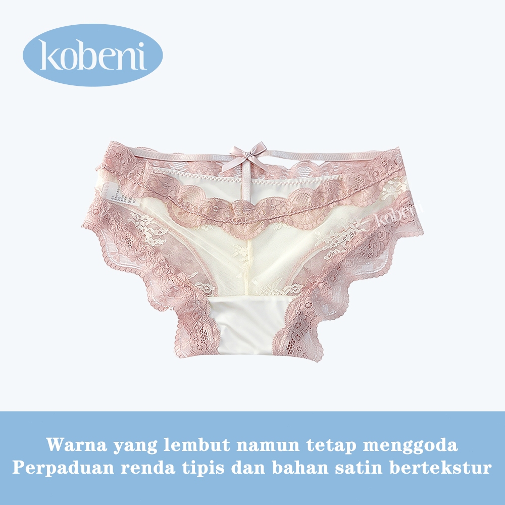 KOBENI Celana Dalam Wanita Renda Jepang Lace Imut CD Wanita Seksi