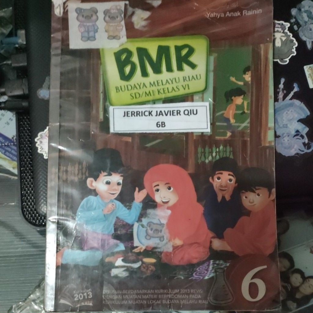 Buku BMR (Budaya Melayu Riau) kls 6 (bekas)