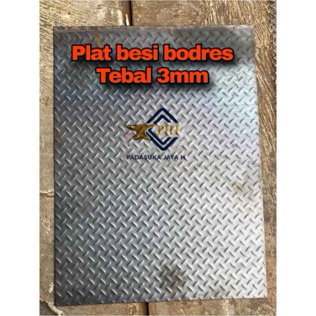 Plat besi bodres 3mm , plat bodres kembang ukuran mulai dari 10x10cm