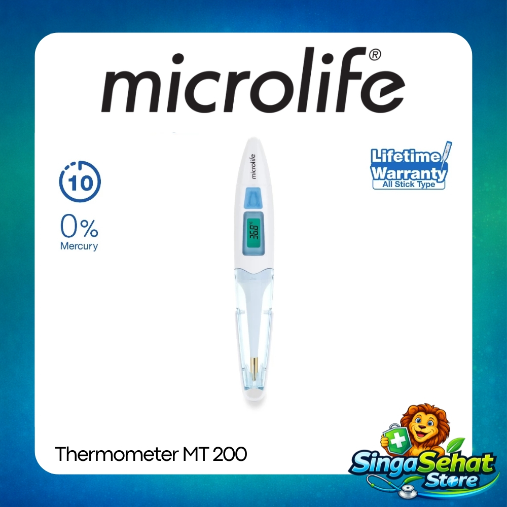 Thermometer Digital Fleksibel Tip Microlife MT 200 Termometer Cek Suhu Badan