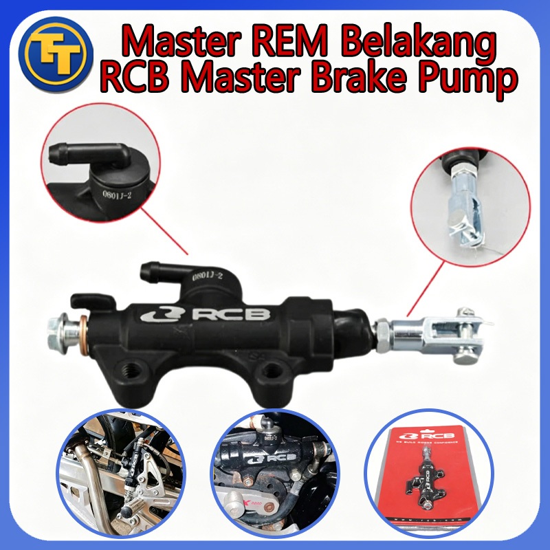 RCB Brake Pump Rear Master Rem Tonjokan Rem Belakang Universal Vixion Old New CB150R Sonic 150 R15 V