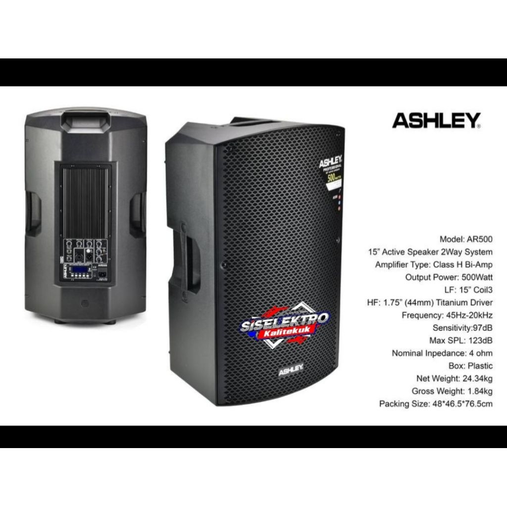 Ashley AR500 Speaker aktif 15 Inch Ashley AR500