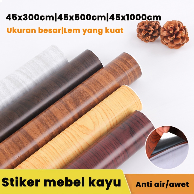 [profesional] stiker kayu stiker motif kayu stiker pvc motif kayu wallpaper meja kayu anti air