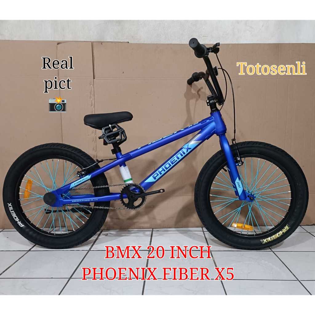 sepeda anak bmx 20 inch phoenix fiber x5 sepeda anak laki laki