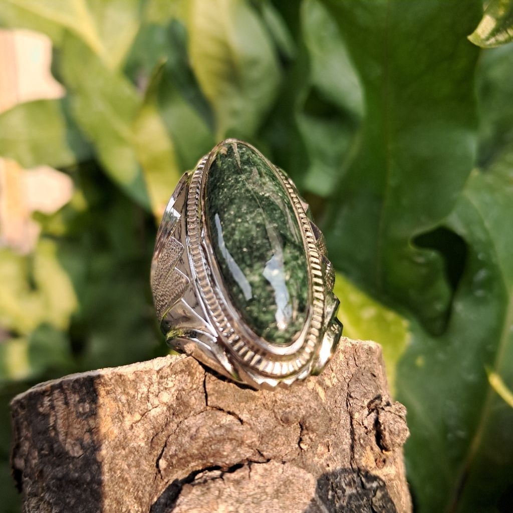 GIOK NABIRE BULU CENDRA WASIH BULU KECIL NATURAL JADEITE JADE TYPE A