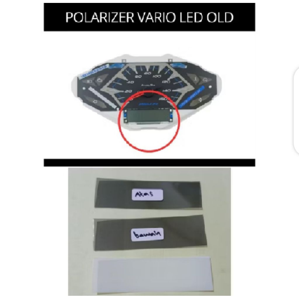 polariser Polarizer Polaris LCD speedometer Vario led old 125-150 original