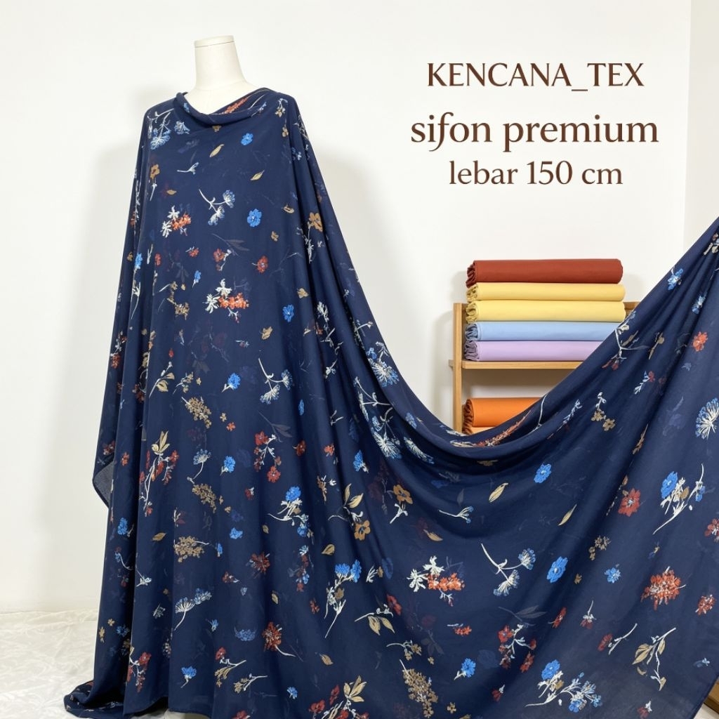 kain sifon motif - kain sifon yoryu motif bunga - kain sifon premium - kain sifon yoryu motif bunga