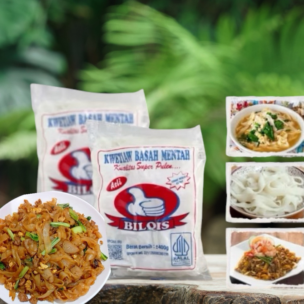 Kwetiau Basah Bilqis 400gr enak kenyal// Laku segar Frozen