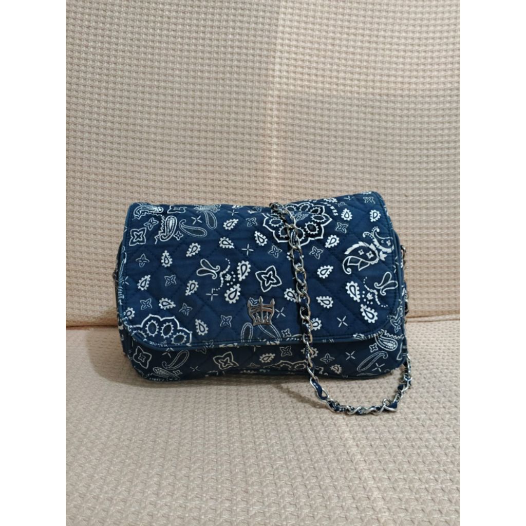 Rodeo Crowns Blue Sling Bag Tas Biru
