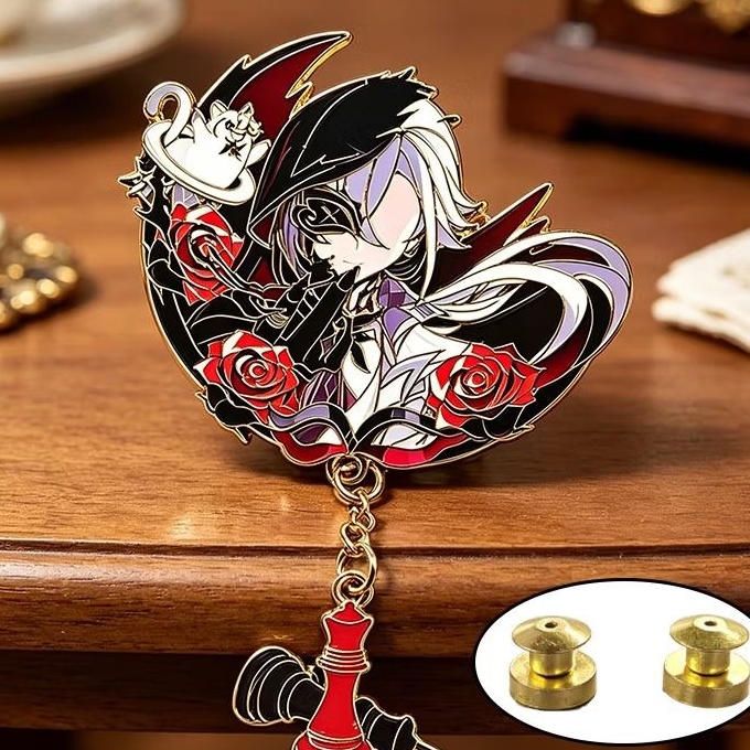 Arlecchino Genshin Impact Brooch Enamel Pin Badge