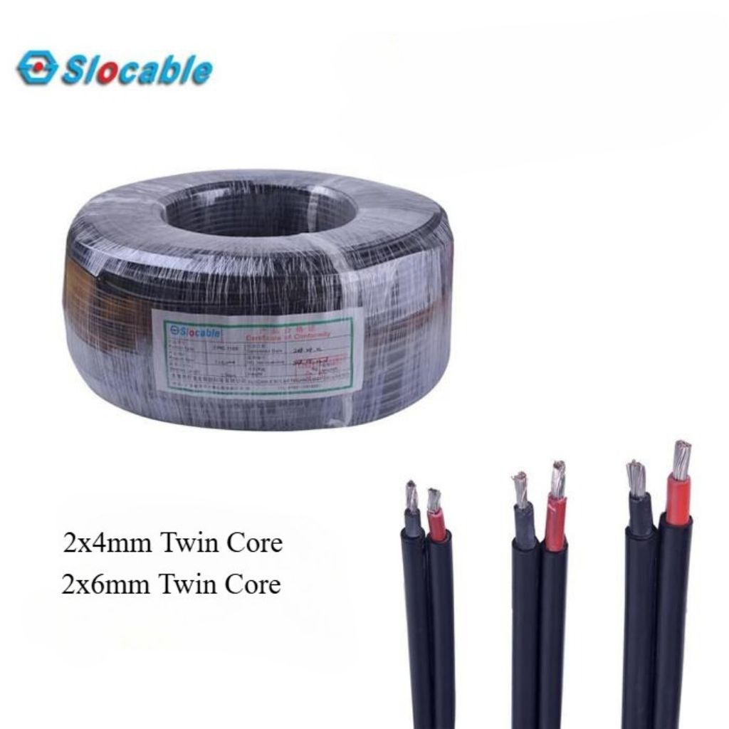 Kabel Pv1F slocable twin 2 x 6mm kabel solar kabel