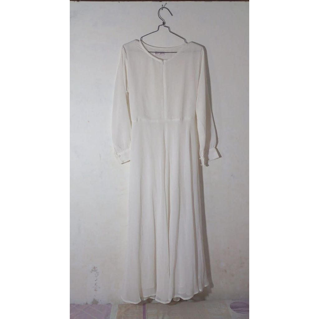 preloved gamis sifon putih