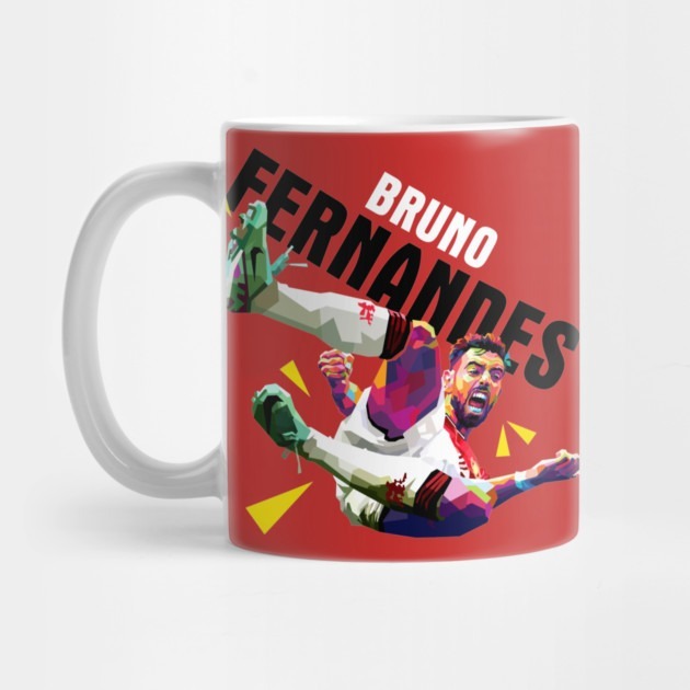 Bruno Fernandes WPAP - Bruno Fernandes Manchester U Coffee Mug