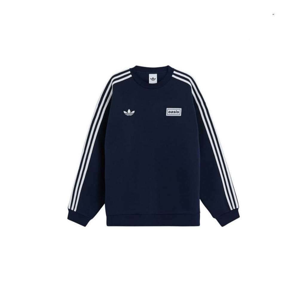 Adidas x oasis crewneck navy