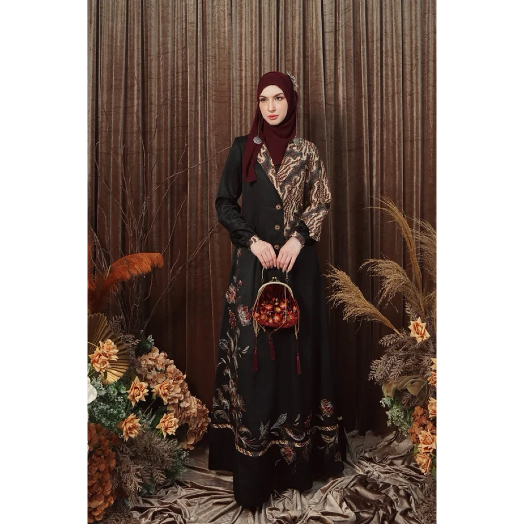 TUNEECA GAMIS BATIK SEROZHA T-0526012 (TUNEECA SIGNORA ) GAMIS MEWAH PREMIUM ORIGINAL KEKINIAN