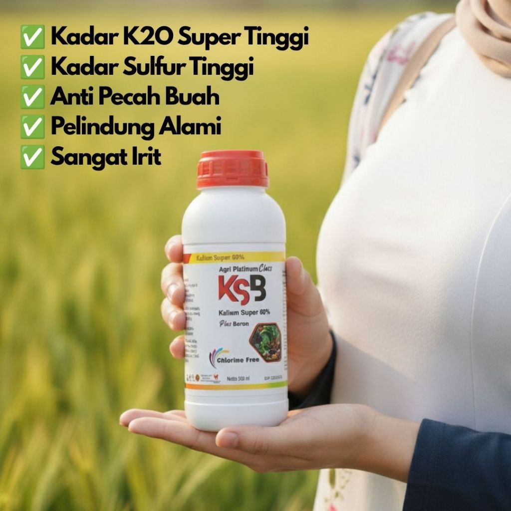 KALIUM murni 100% SUPER KSB,  KALIUM CAIR LANGSUNG SAJI, NON CHLORIDE,  BRIX NAIK, KALIUM PLUS, BERK