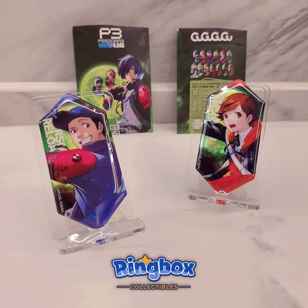 [OFFICIAL] P3R Persona 3 Reload GuGuGuGu Tin Badge - Junpei Iori & Ken Amada