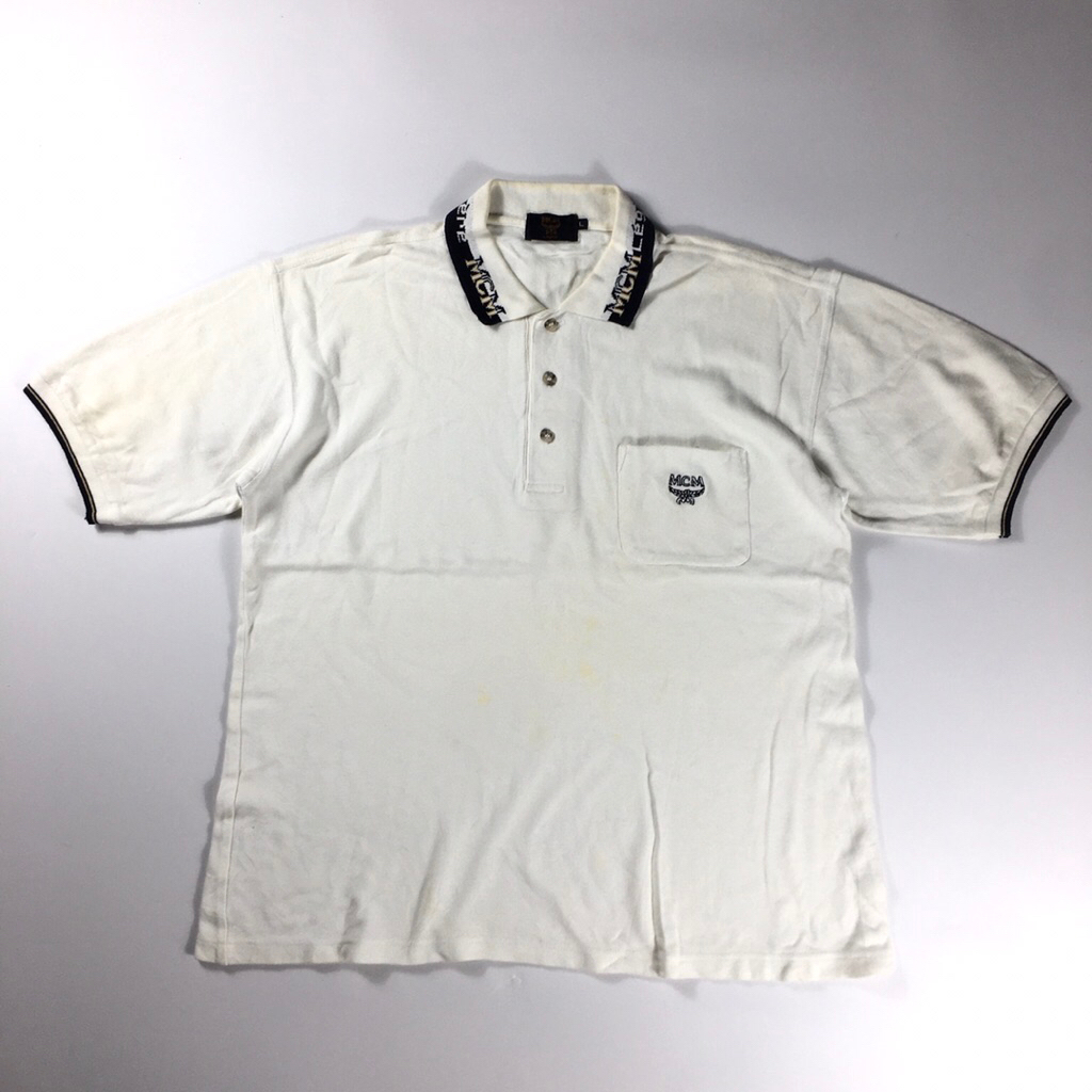 Kaos kerah lengan pendek mcm