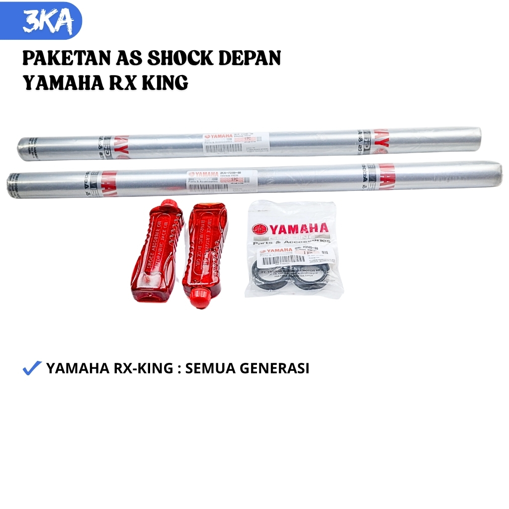 Paket AS Shock Depan Yamaha RX KING - RX King New - Halu Halu As Shok Depan RX K + Seal Sok RX Speci