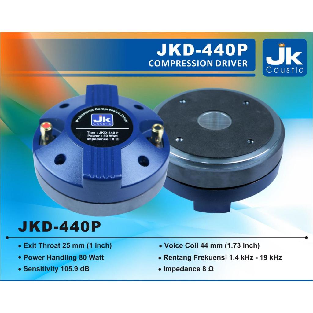 Tweeter JKD 440P JK Coustic Tweeter 1 inch JKD 440P (Polymer)