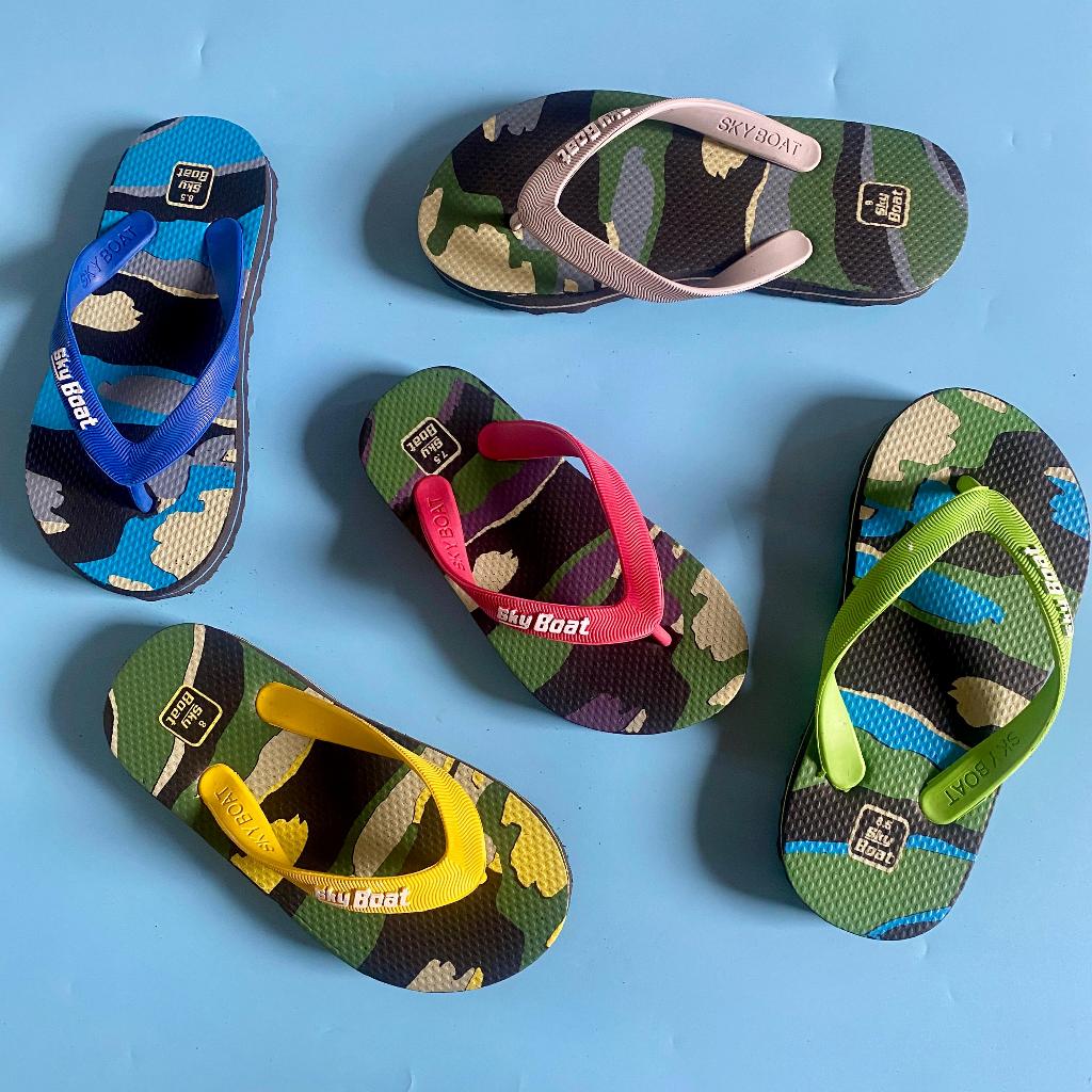 Sky boat army kids sandal jepit anak berbahan karet