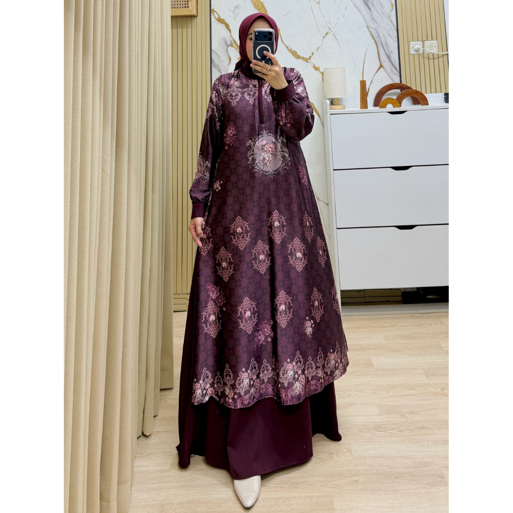COD // GAMIS LAURA // GAMIS SILK PRINTING // GAMIS SILK BUSUI // GAMIS MOTIF SULTAN // GAMIS PESTA K