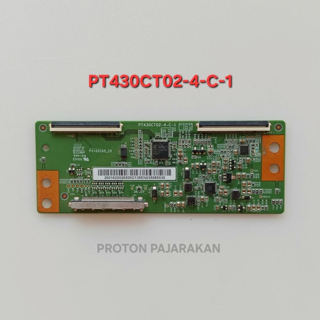 Tikon LED TV Panasonic TH 43C305G TH-43C305G Tcon PT430CT02-4-C-1 T-Con Timing Control Board