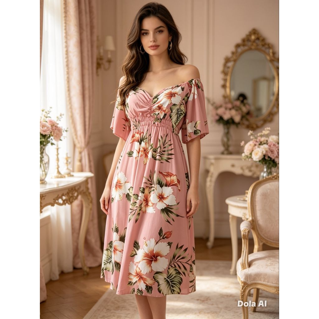 Dress serut dada