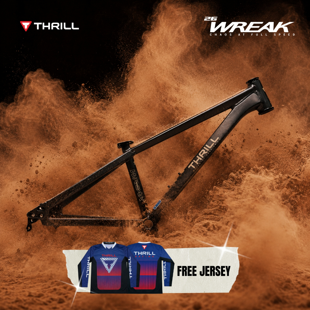 SEPEDA GUNUNG FRAME SET ONLY MTB THRILL WREAK 26" - SEPEDA DOWNHILL