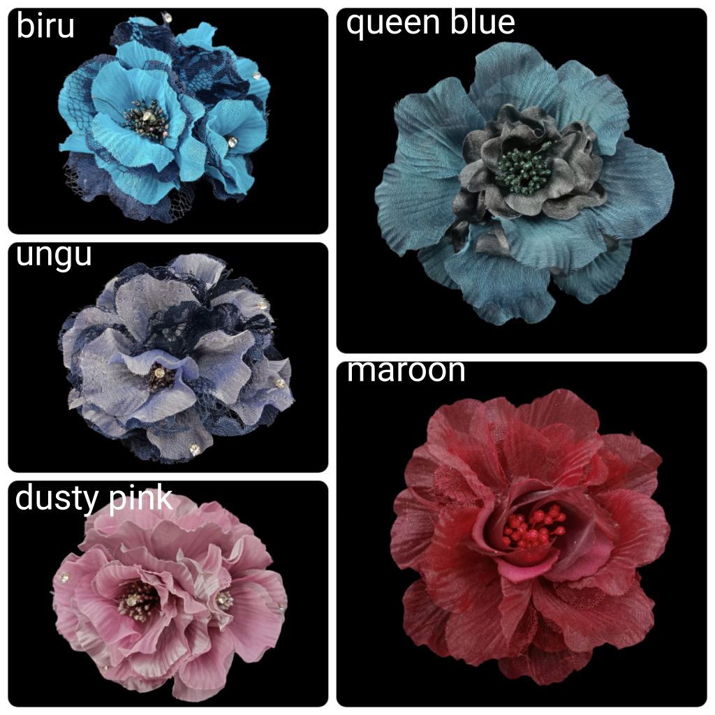 Korsase Hiasan Gaun,Bunga Hiasan Kebaya, Korsase Gaun, Korsase Rambut,Bunga Aksesoris Hiasan Gaun da
