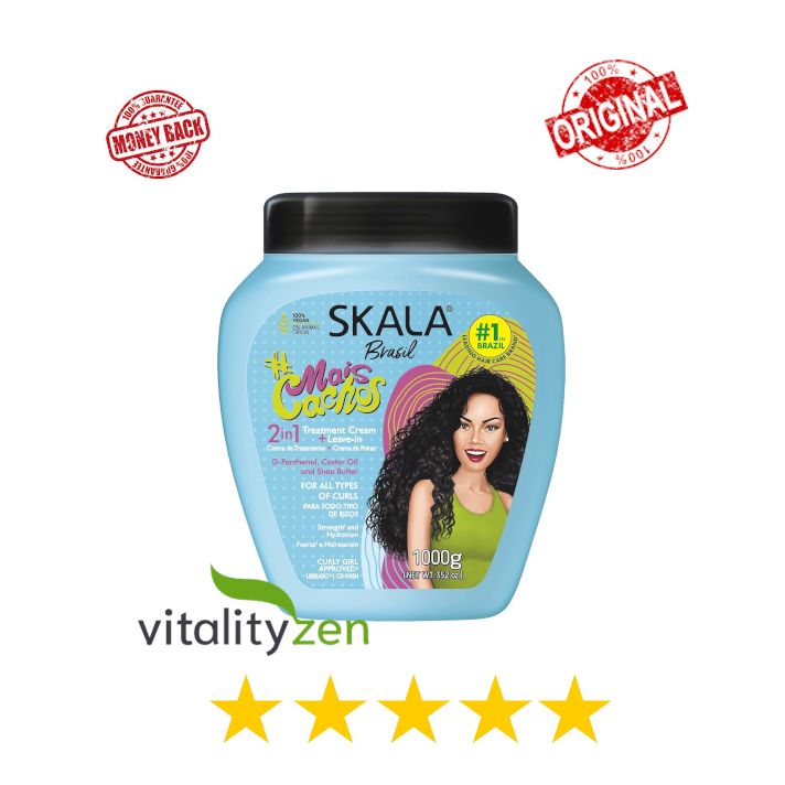 SKALA USA | BRAZIL | Mais Cachos | Hair Type 3ABC | Eliminate Anti Frizz | For Curly Hair | 2 in 1 C