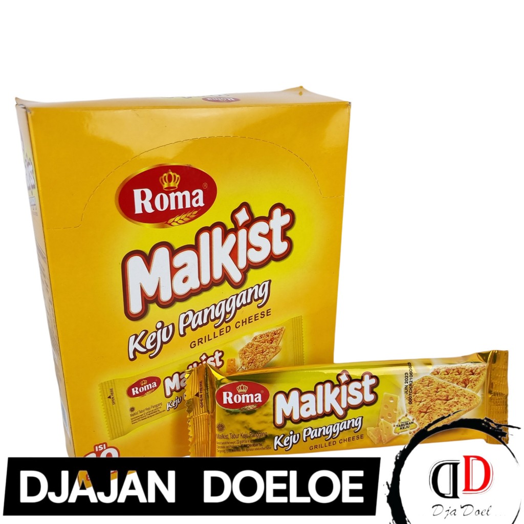 Roma Malkist Keju Panggang BOX - Netto 10 bks x 22 gr